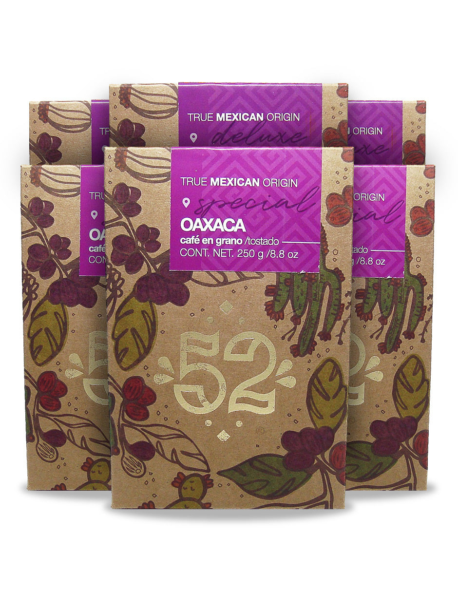 Café Artesanal 52 BEAN Oaxaca Pack de 6 - Grano