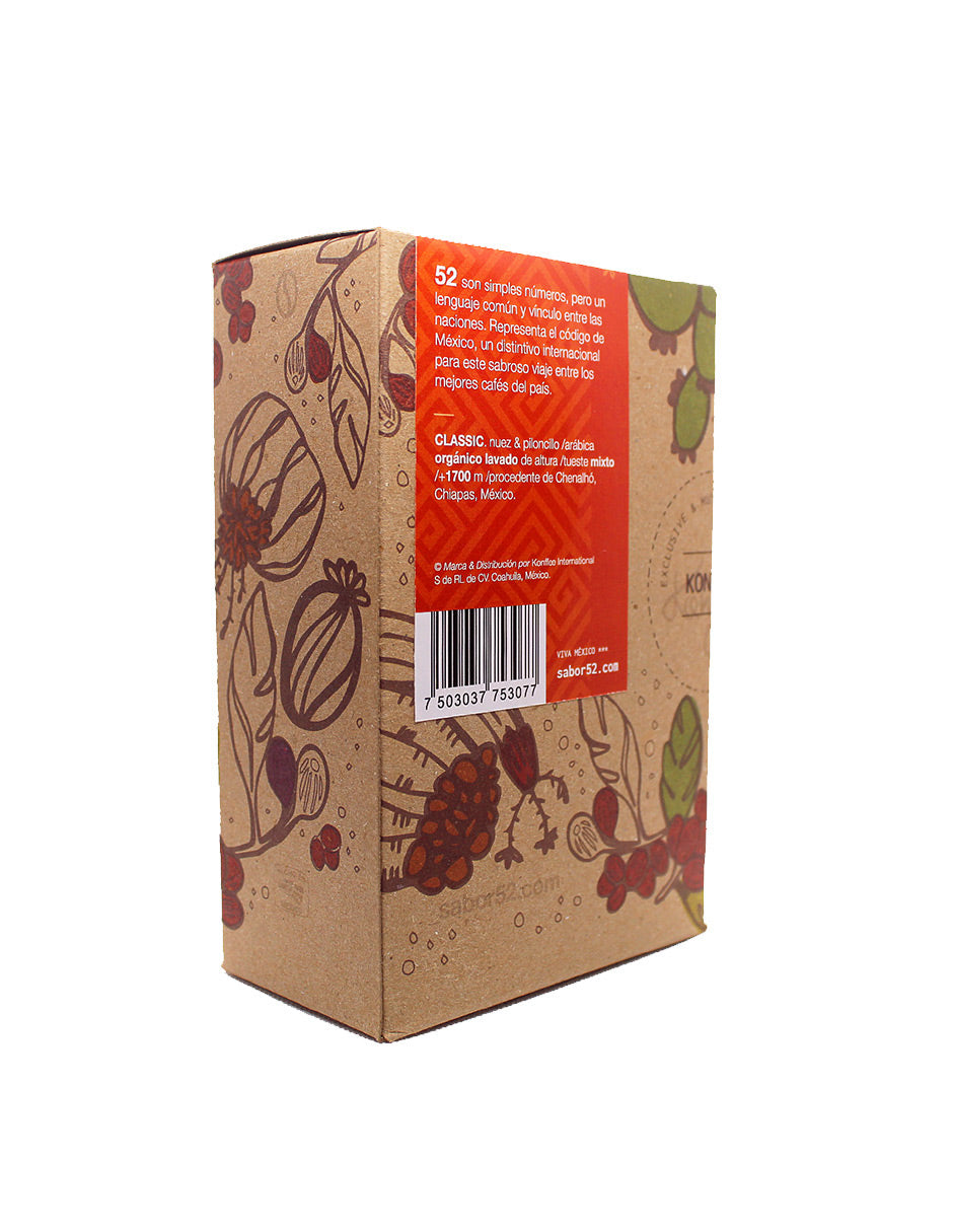 Café Artesanal 52 CLASSIC Chiapas Pack de 6 - Grano