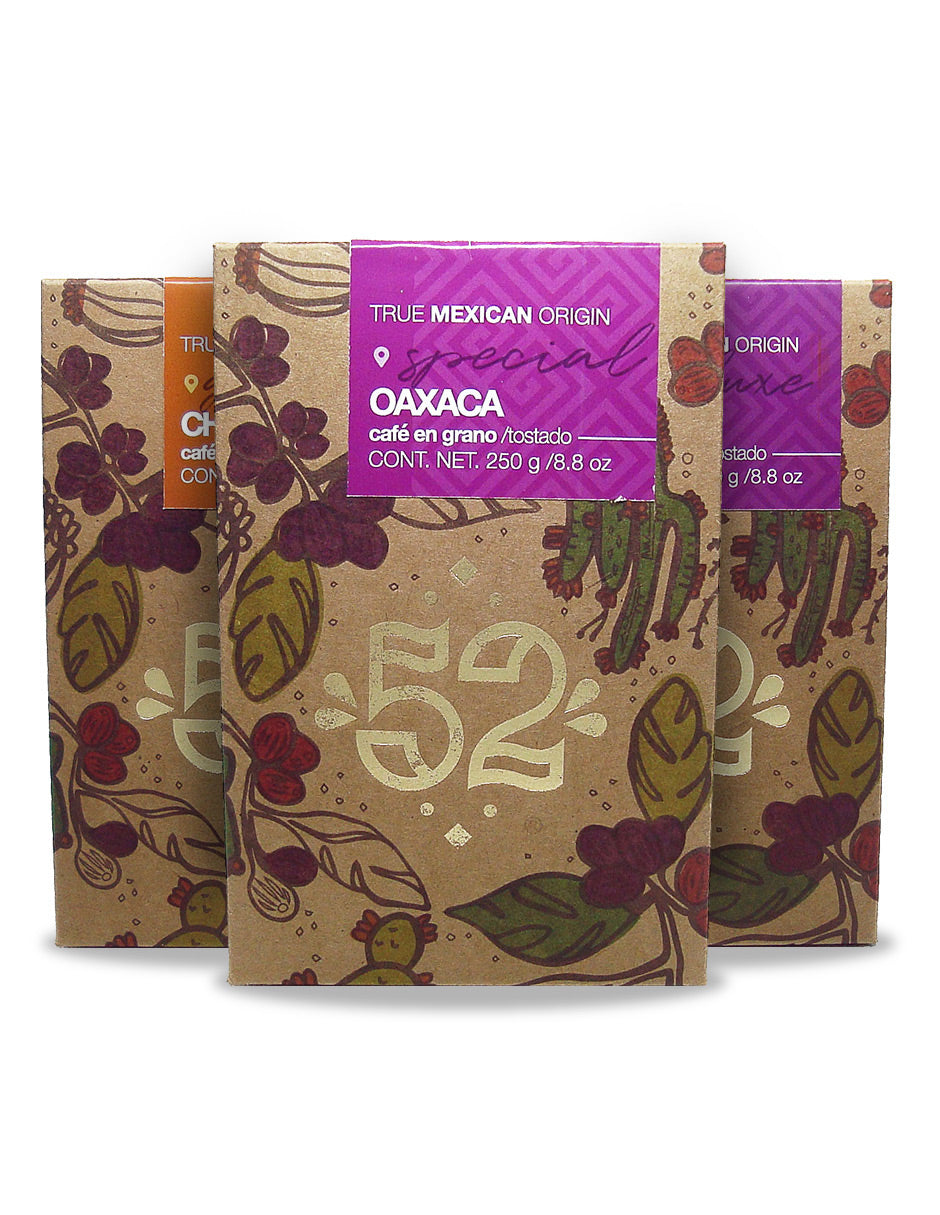 Café Artesanal 52 BEAN 3.2 Edition Pack de 3 - Grano