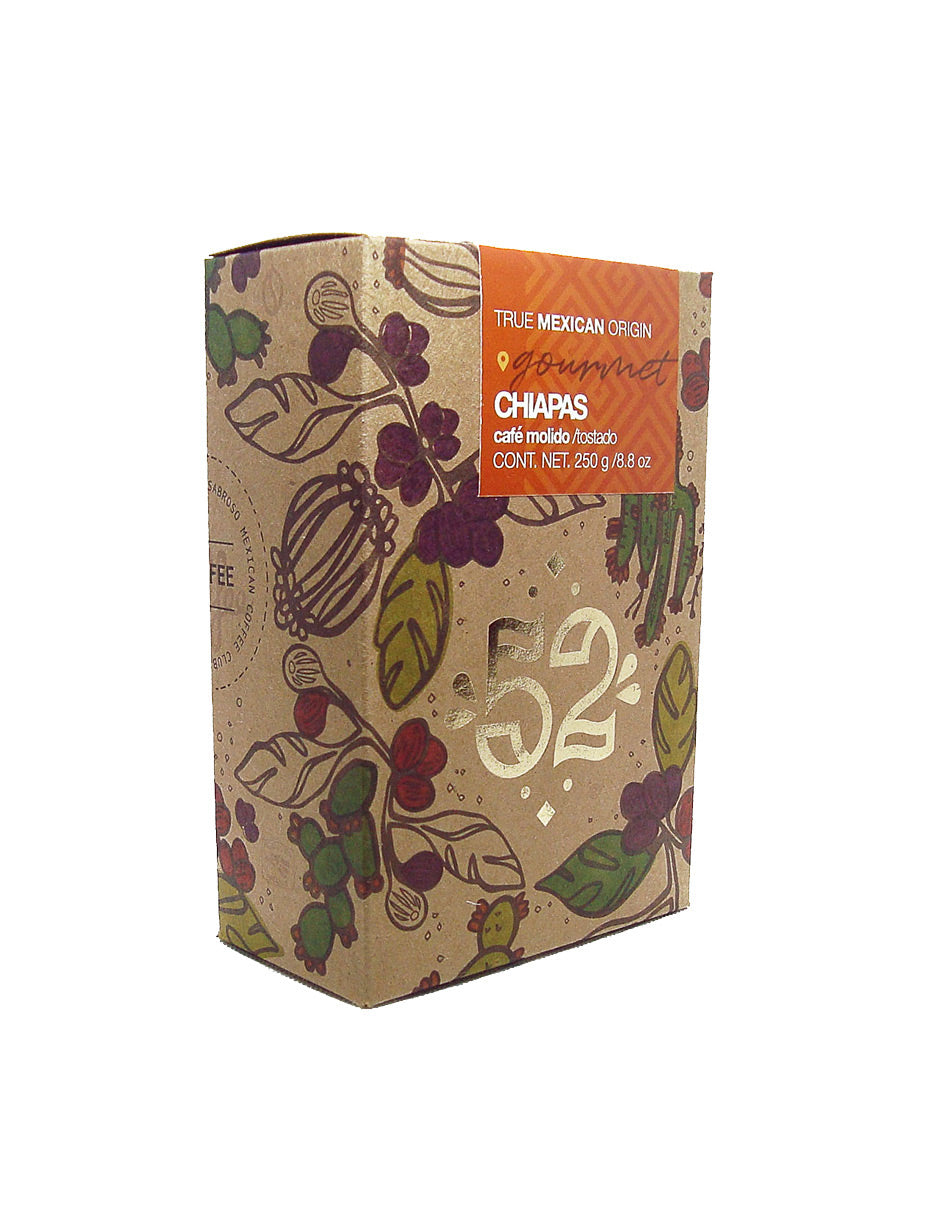 Café Artesanal 52 GOURMET Chiapas Pack de 3 - Molido