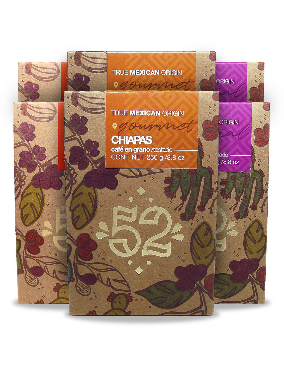 Café Artesanal 52 BEAN 6.1 Edition Pack de 6 - Grano