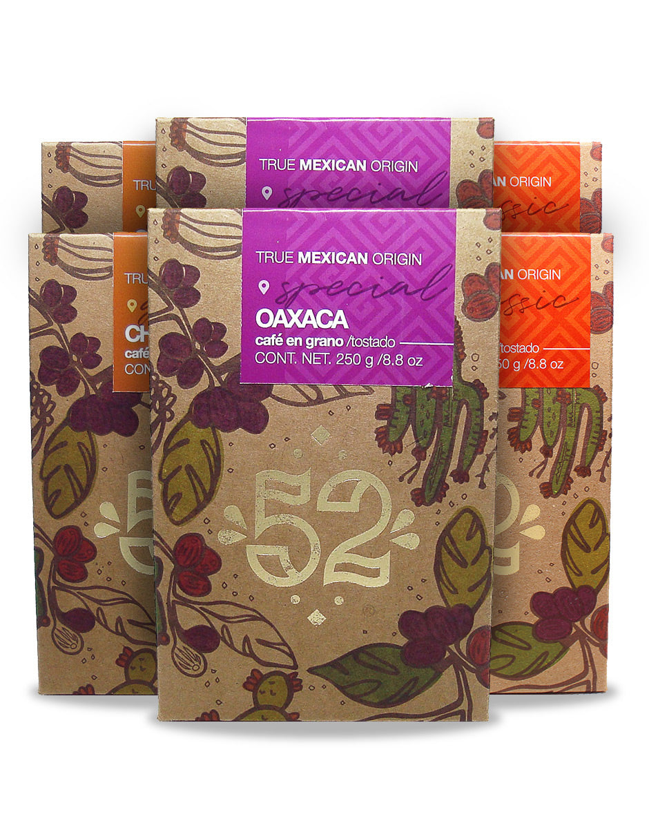 Café Artesanal 52 BEAN 6.1 Edition Pack de 6 - Grano