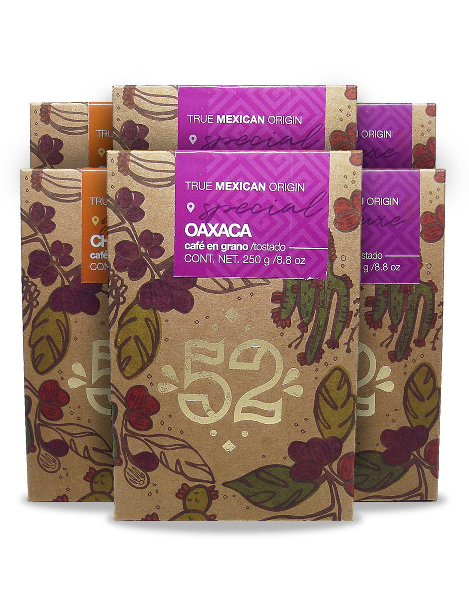 Café Artesanal 52 BEAN 6.2 Edition Pack de 6 - Grano
