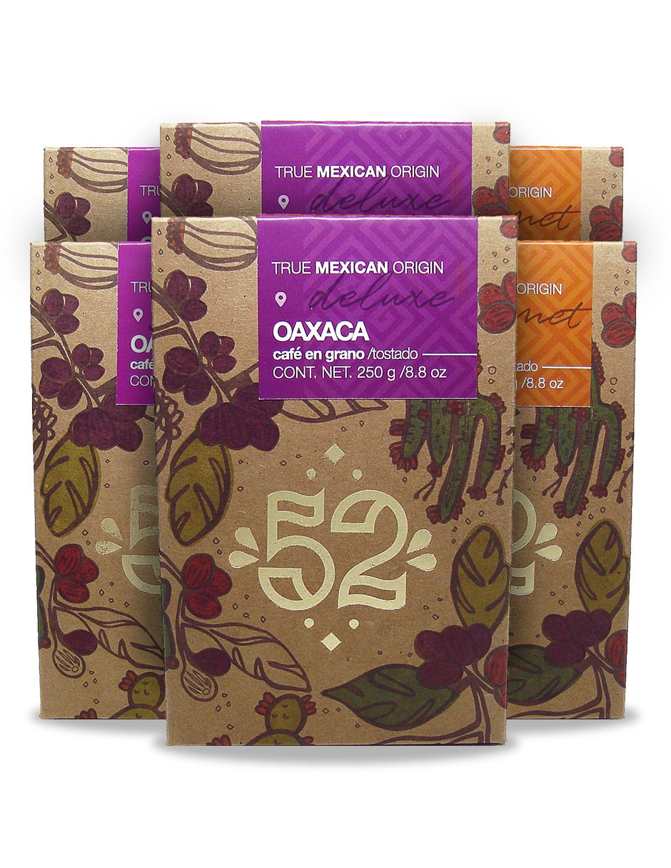 Café Artesanal 52 BEAN 6.2 Edition Pack de 6 - Grano