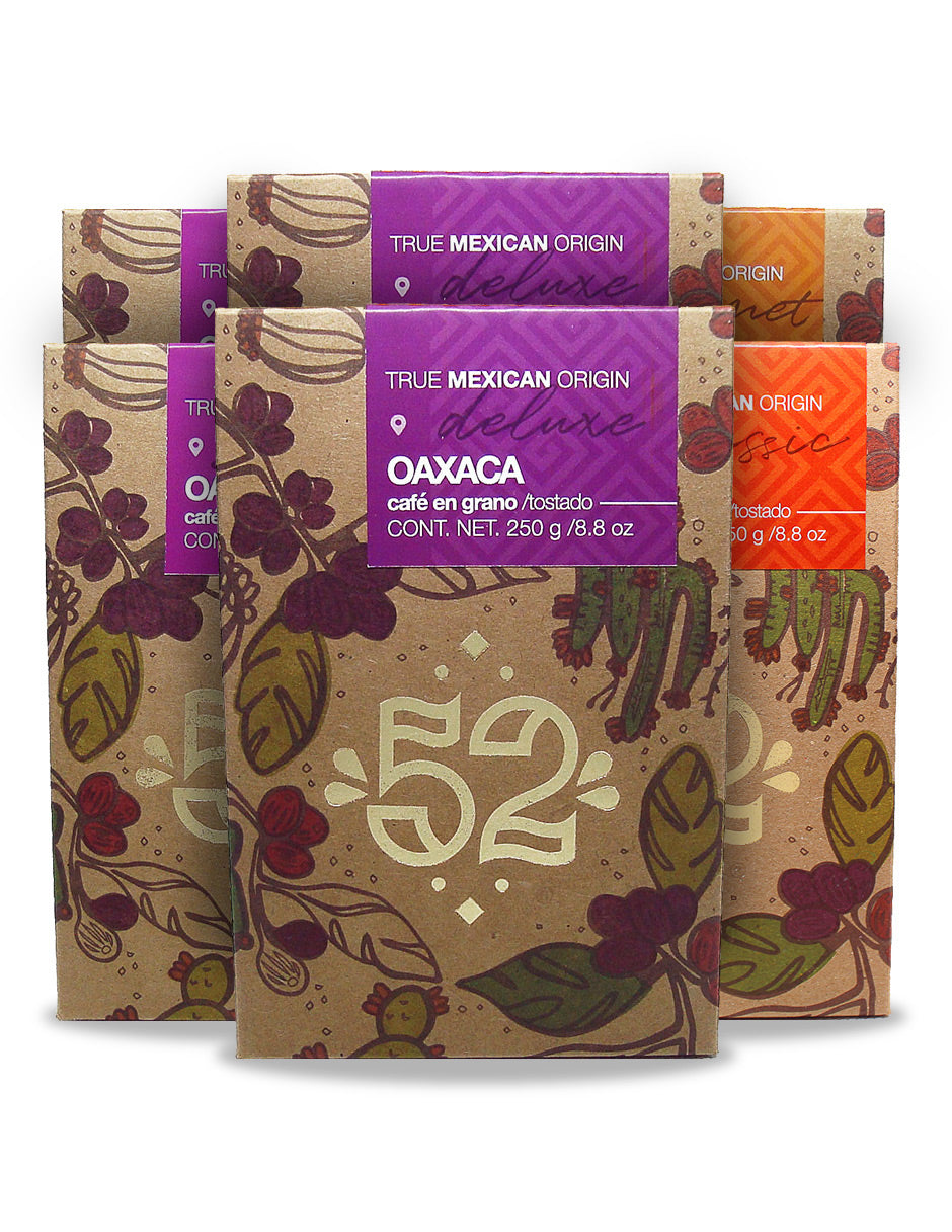 Café Artesanal 52 BEAN 6.3 Edition Pack de 6 - Grano