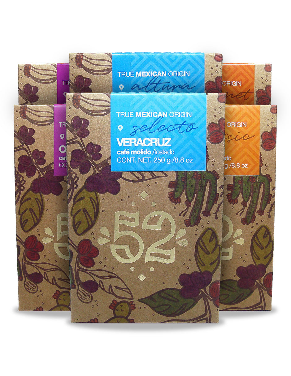 Café Artesanal 52 PREMIUM Edition Pack de 6 - Molido