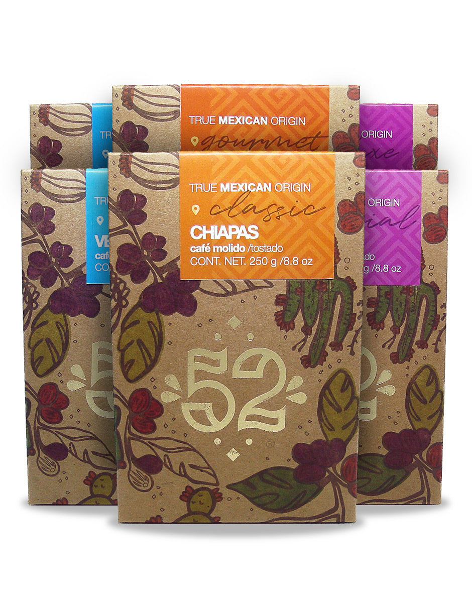 Café Artesanal 52 PREMIUM Edition Pack de 6 - Molido
