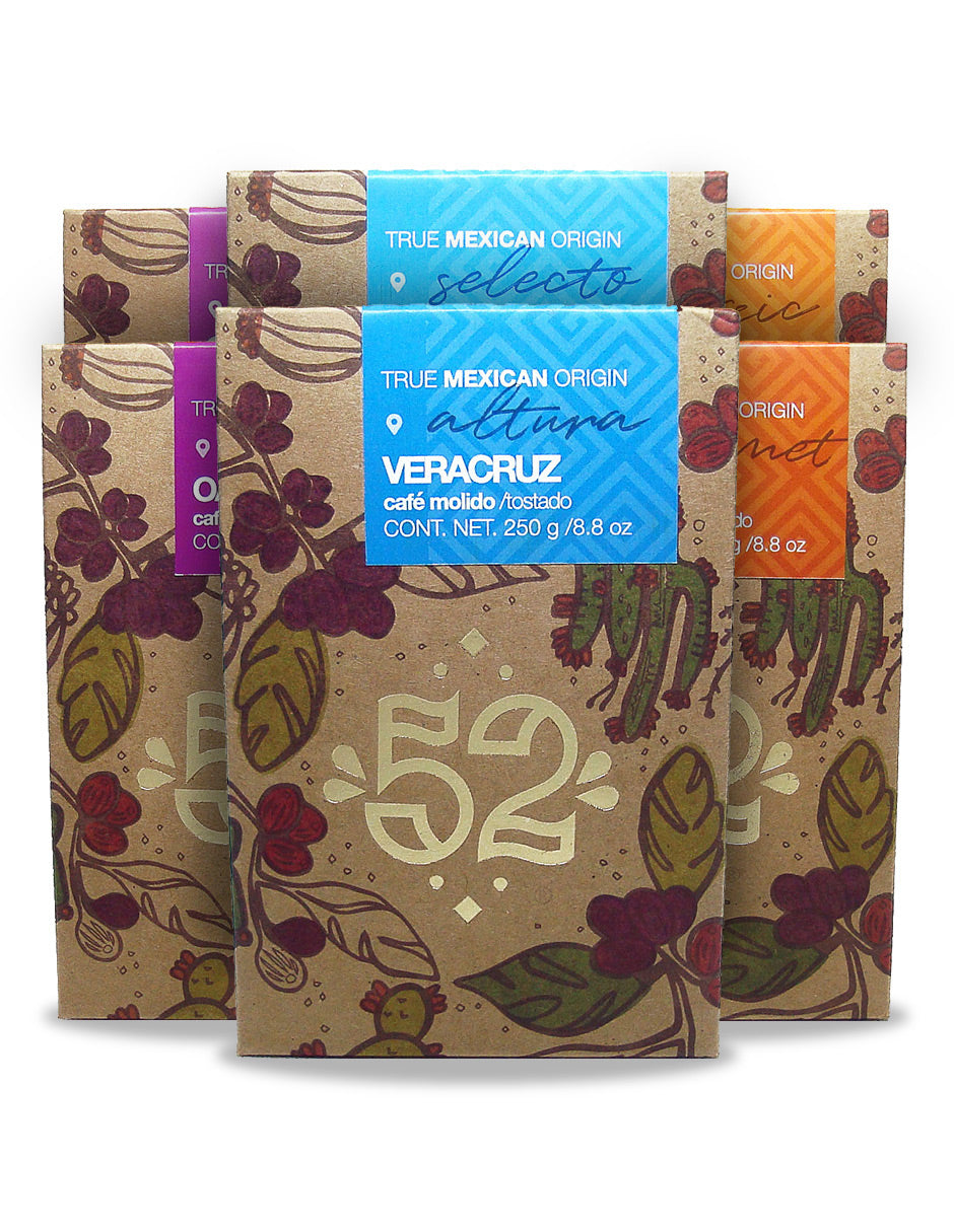Café Artesanal 52 PREMIUM Edition Pack de 6 - Molido