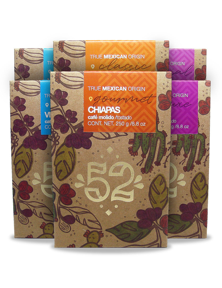 Café Artesanal 52 PREMIUM Edition Pack de 6 - Molido