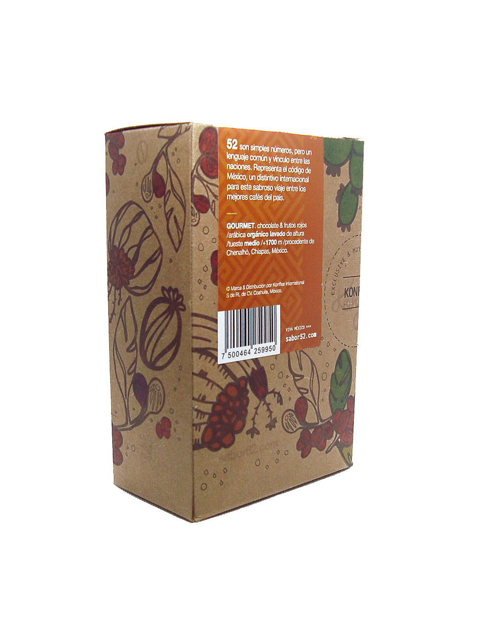 Café Artesanal 52 GOURMET Chiapas Pack de 6 - Grano