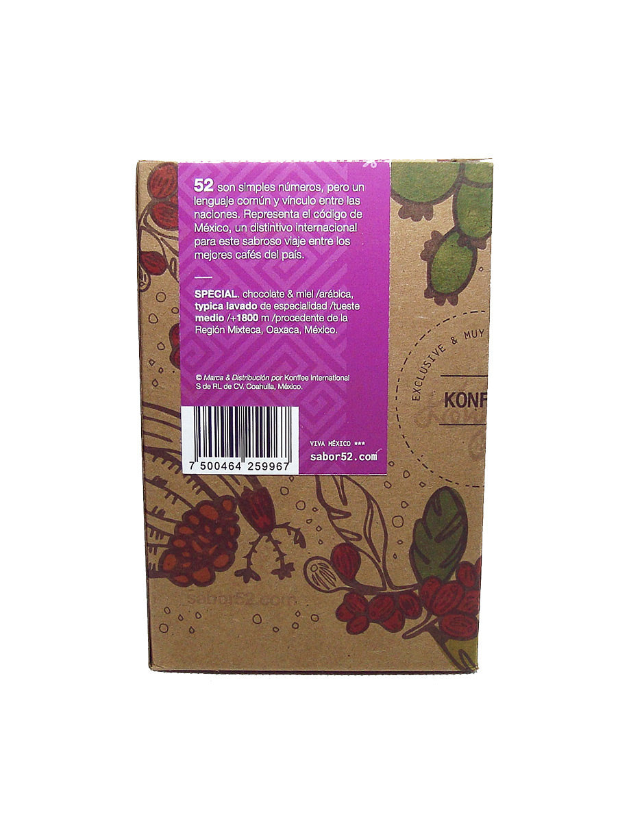 Café Artesanal 52 SPECIAL Oaxaca Pack de 6 - Molido