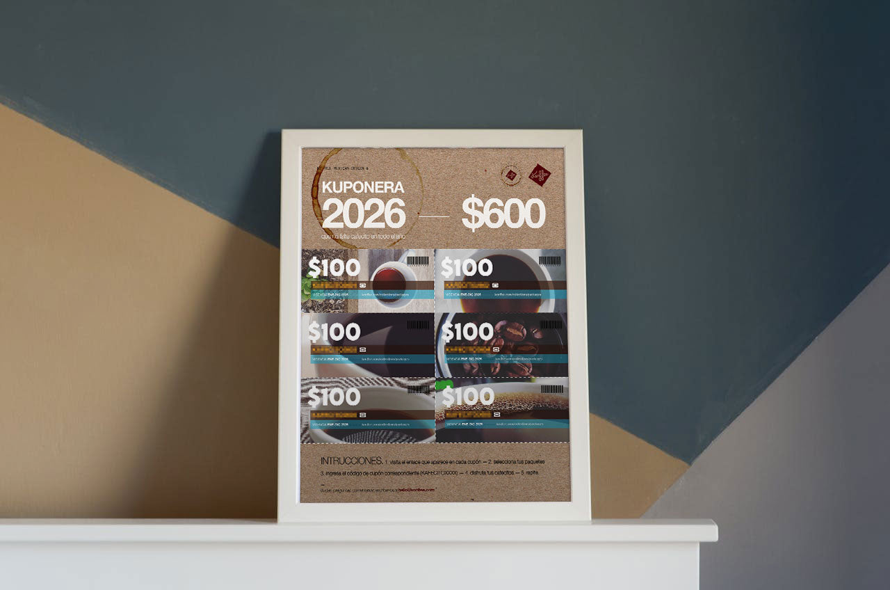 Cuponera Digital de Café Mexicano 2026 - ¡$600 en descuentos por solo $100!