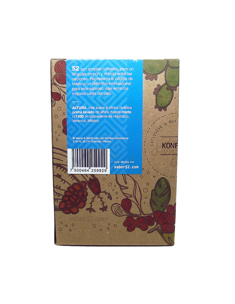 Pack 3 café ALTURA Veracruz molido - detalle etiqueta