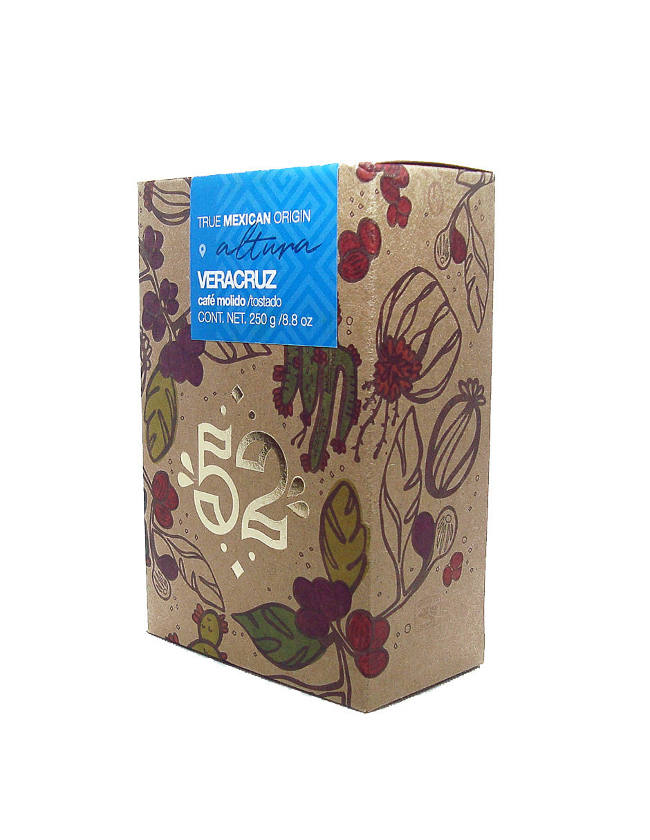 Pack 3 café ALTURA Veracruz molido - vista frontal empaque