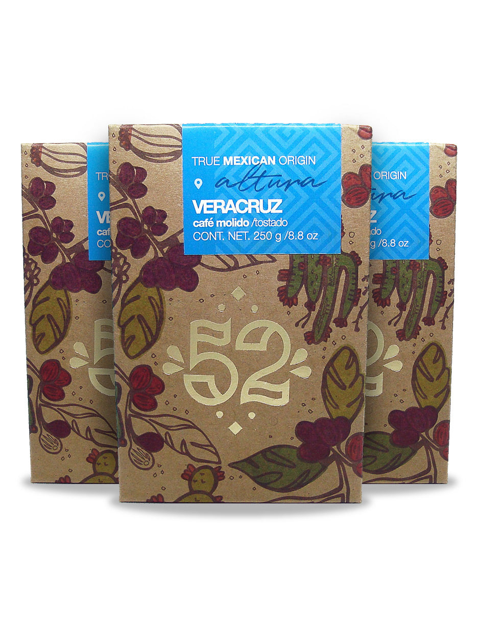 Café Artesanal 52 ALTURA Veracruz Pack de 3 - Molido