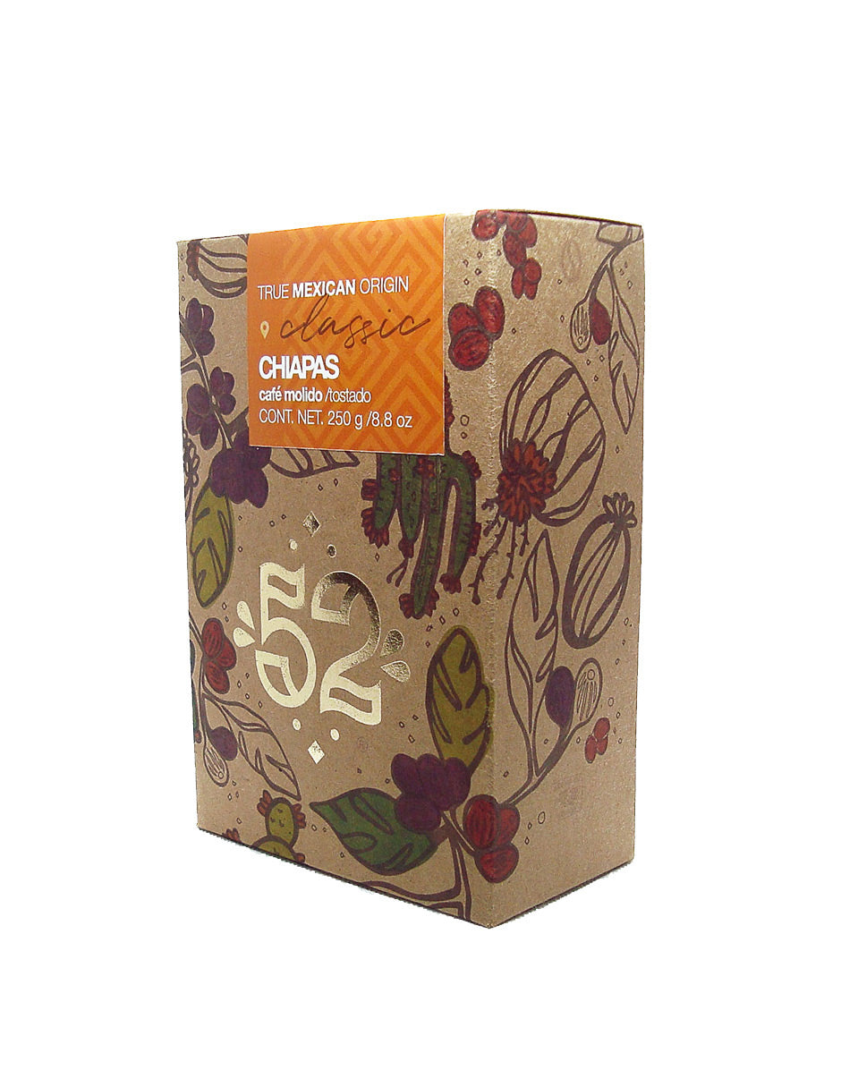 Pack 3 café CLASSIC Chiapas molido - vista frontal empaque