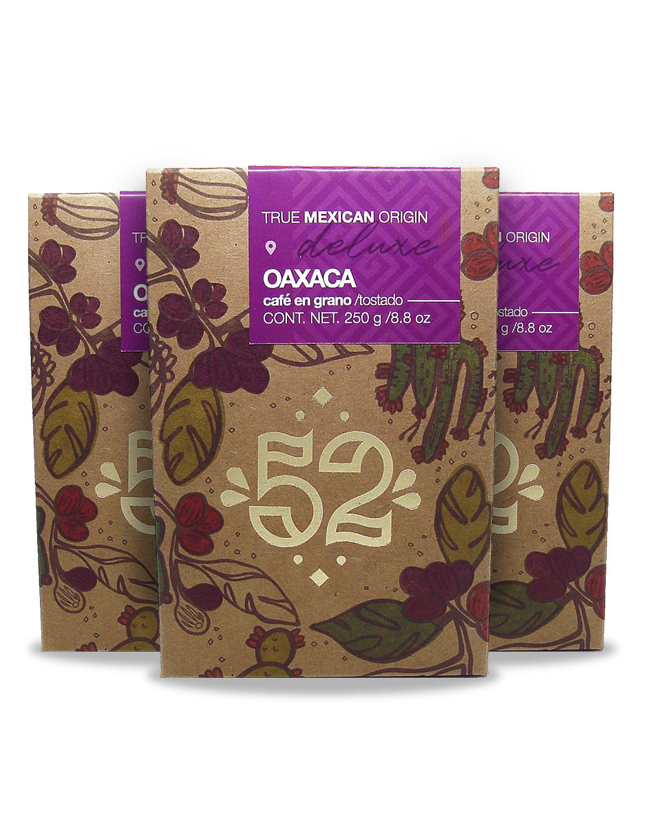 Café Artesanal 52 DELUXE Oaxaca Pack de 3 - Grano