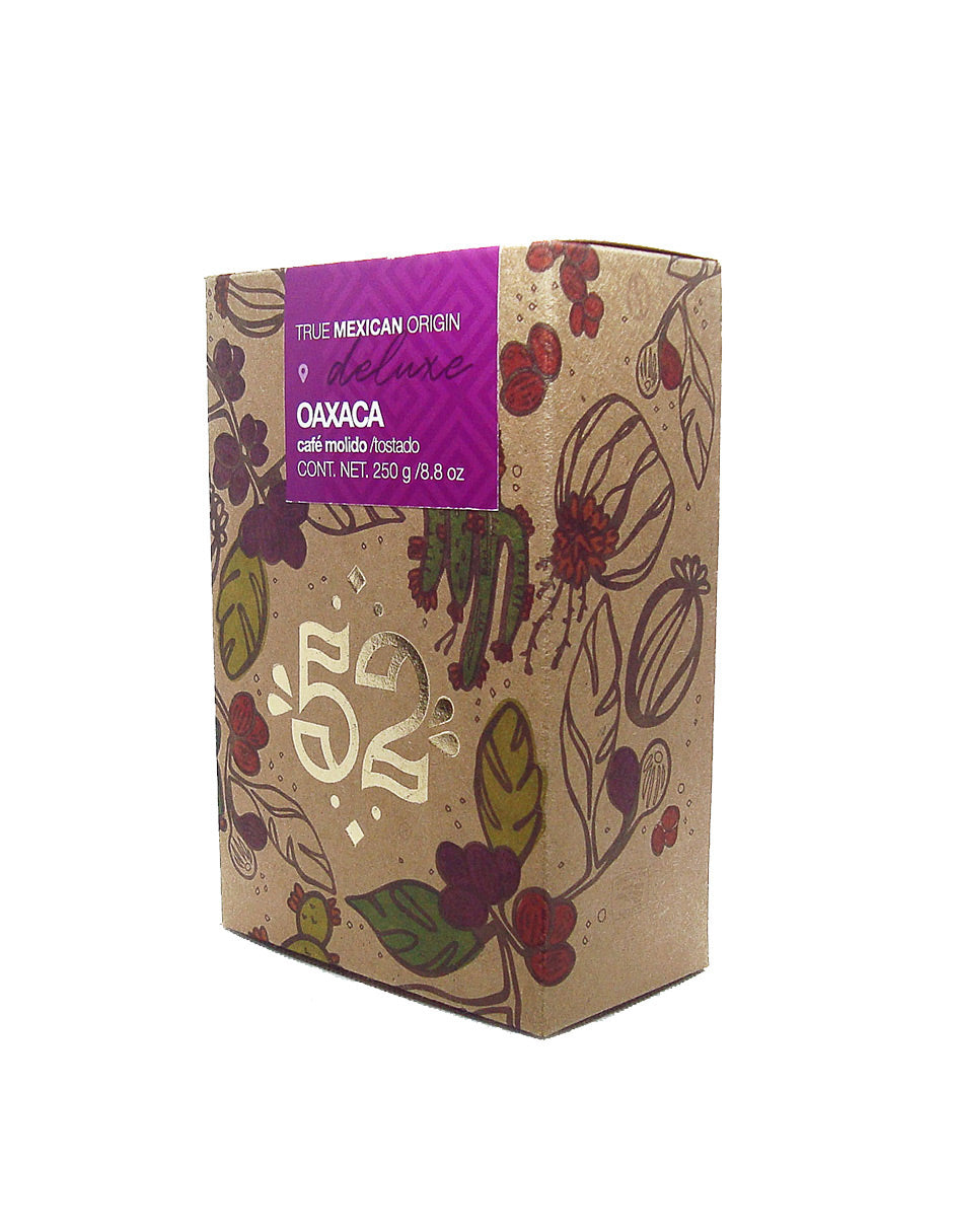 Pack 3 café DELUXE Oaxaca molido - vista frontal empaque