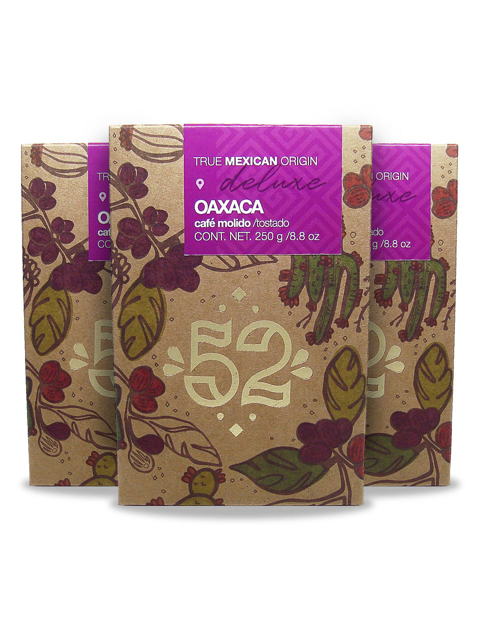 Café Artesanal 52 DELUXE Oaxaca Pack de 3 - Molido