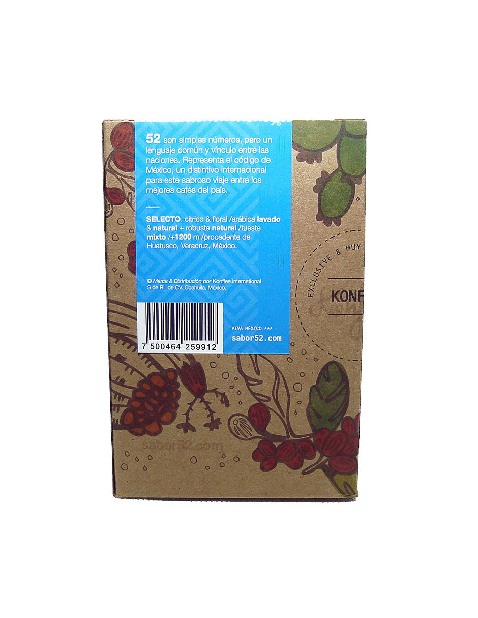 Pack 3 café SELECTO Veracruz molido - detalle etiqueta