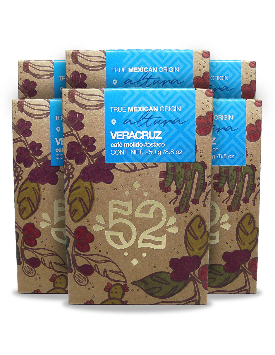 Café Artesanal 52 ALTURA Veracruz Pack de 6 - Molido