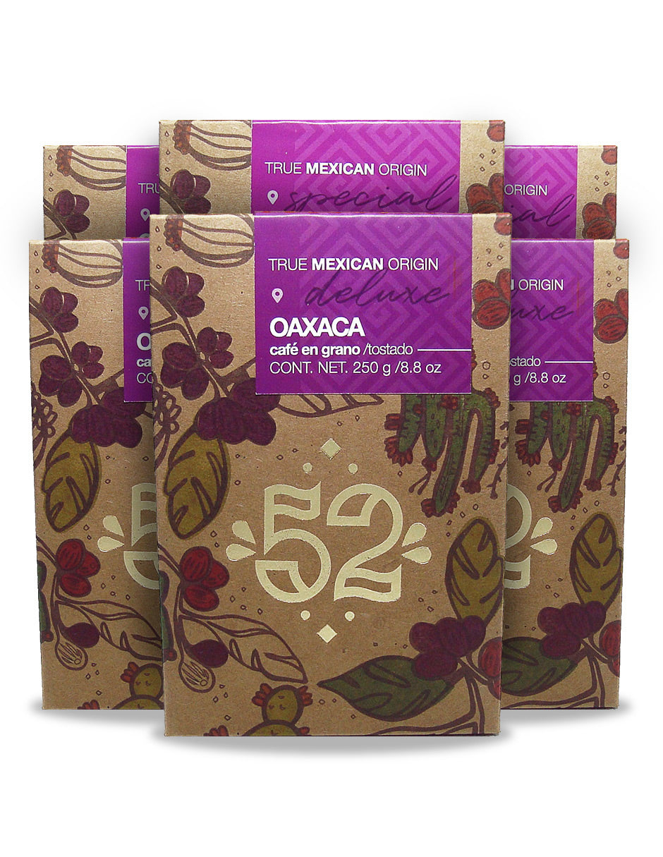 Pack 6 BEAN Oaxaca grano - DELUXE vista frontal empaque