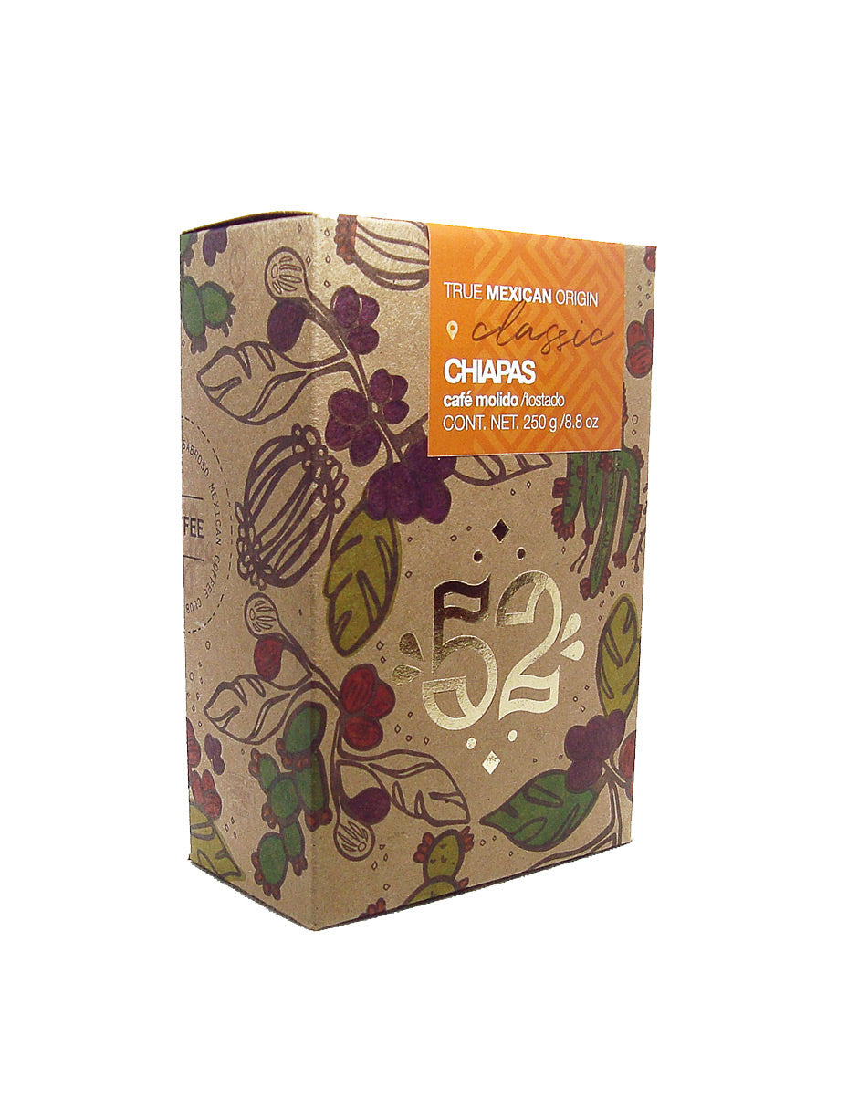Pack 6 café CLASSIC Chiapas molido - vista posterior