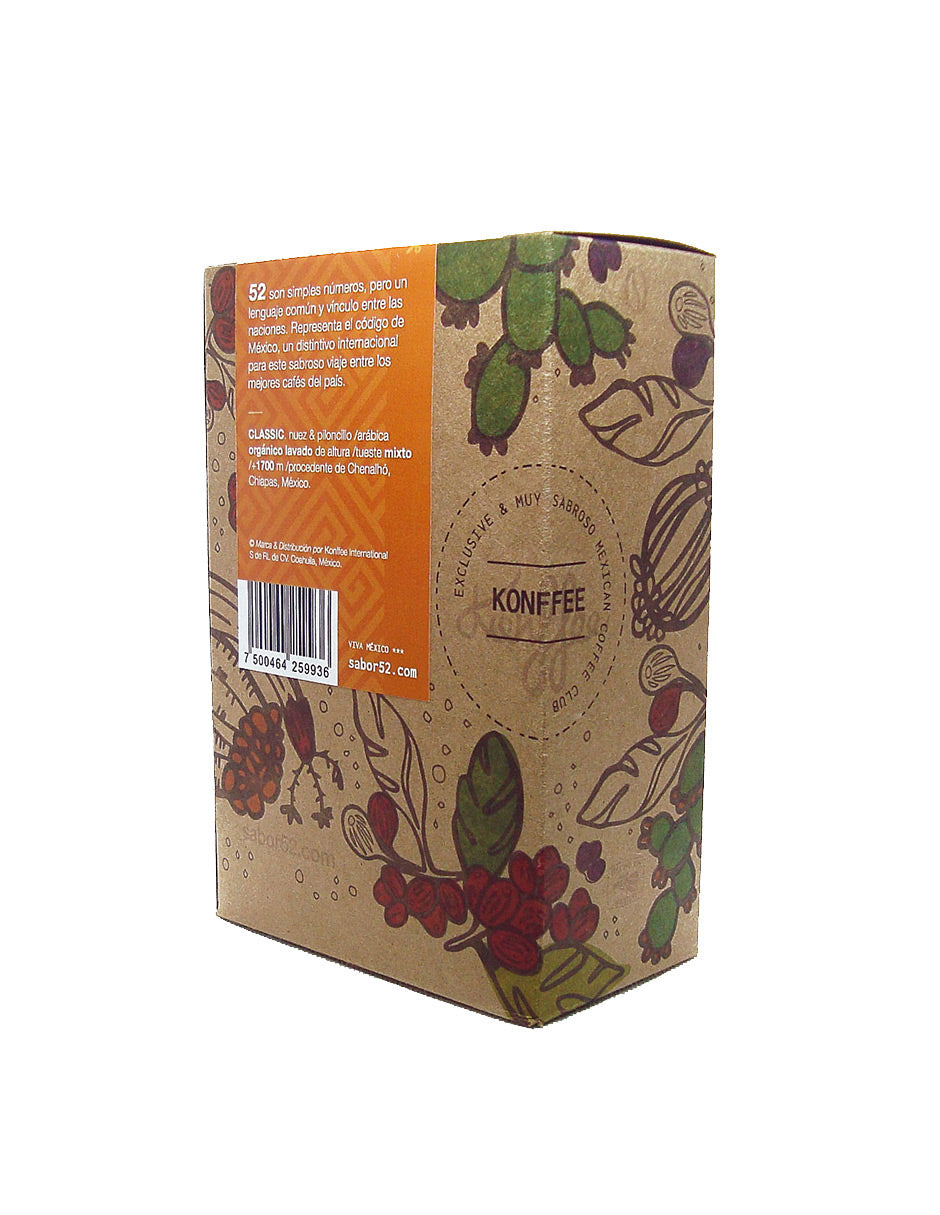 Pack 6 café CLASSIC Chiapas molido - vista superior