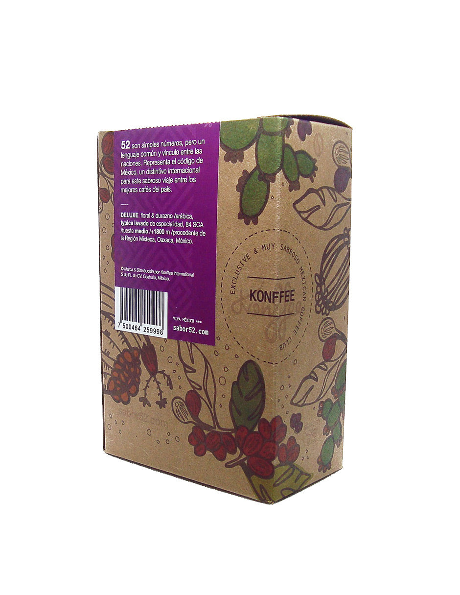 Pack 6 café DELUXE Oaxaca grano - vista superior