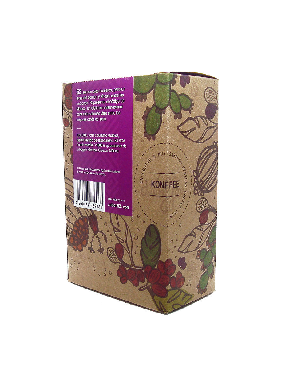 Pack 6 café DELUXE Oaxaca molido - vista superior