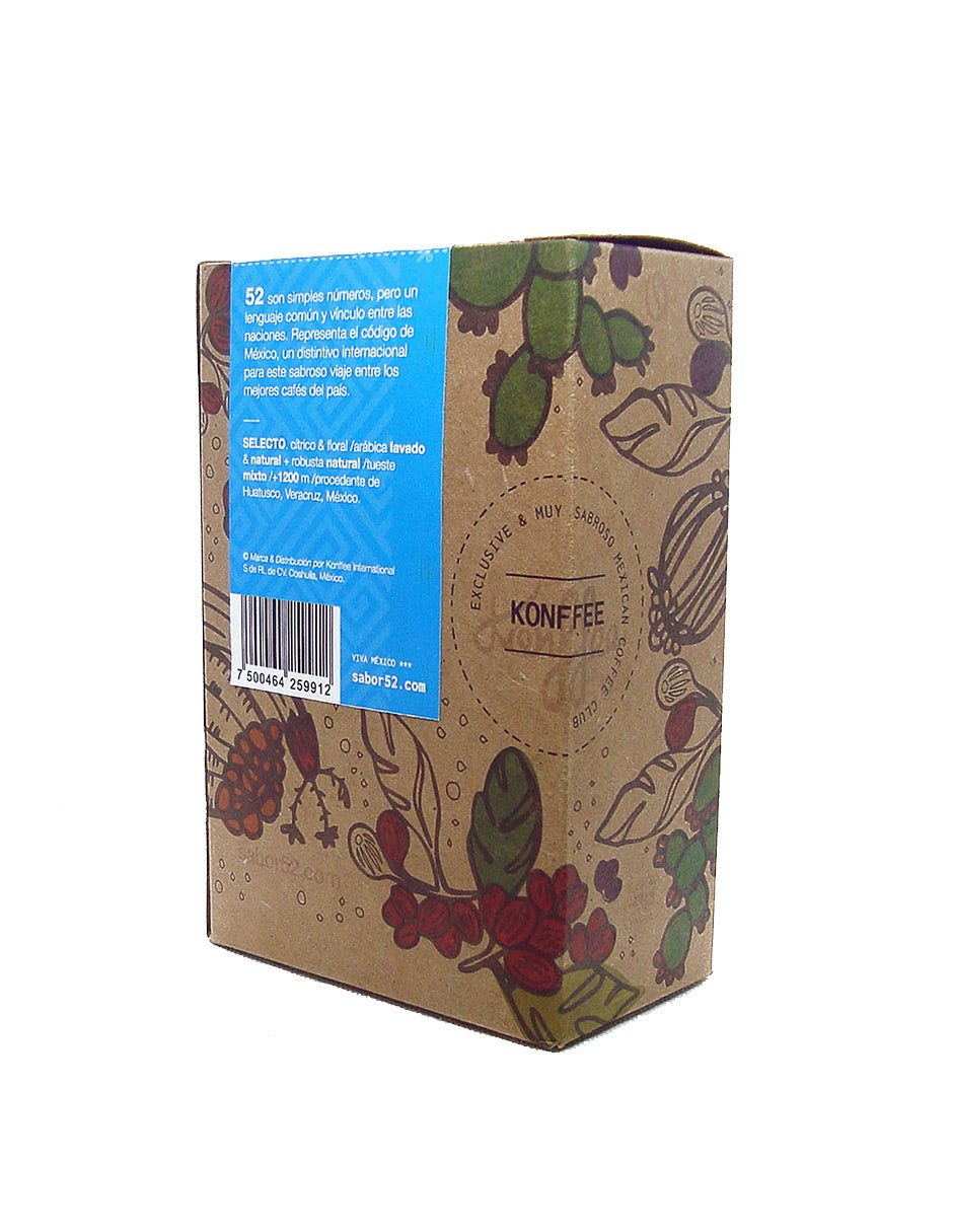 Pack 6 café SELECTO Veracruz molido - vista superior