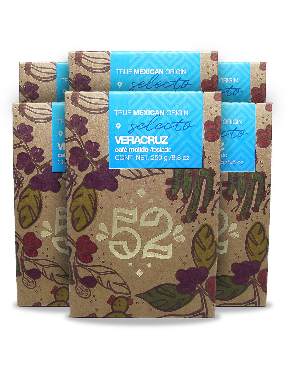 Café Artesanal 52 SELECTO Veracruz Pack de 6 - Molido